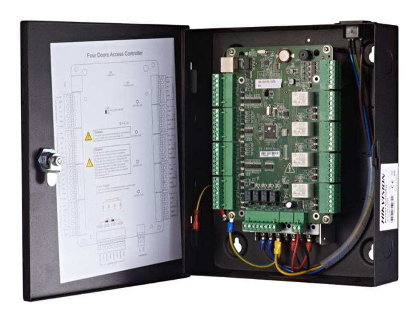 Ajtóvezérlő 4 ajtóhoz, TCP/IP, HIKVISION DS-K2804